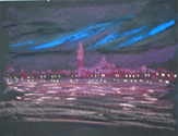 Venice Dry Pastel on Colored Paper