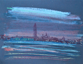 Venice Dry Pastel on Colored Paper