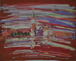 Venice Dry Pastel on Colored Paper