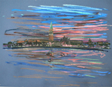 Venice Dry Pastel on Colored Paper