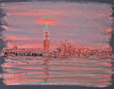 Venice Dry Pastel on Colored Paper