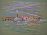 Venice Dry Pastel on Colored Paper