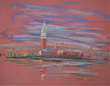 Venice Dry Pastel on Colored Paper