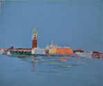 Venice Dry Pastel on Colored Paper