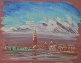 Venice Dry Pastel on Colored Paper