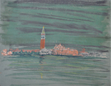 Venice Dry Pastel on Colored Paper